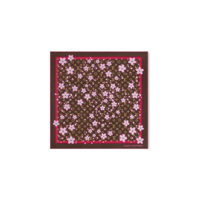 LOUIS VUITTON MURAKAMI LV X TM MONOGRAM CHERRY BLOSSOM SQUARE 70 M96102 (67*67cm)